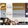 LAMARE Vijayshree Golden Nag - Confezione di bastoncini di incenso - 300 g - 3 fragranze da 100 g (2+1 Free) - tra 80-90 bastoncini di ogni aroma - Chandan, Himaalaya e Buddha - Packaging Eco-Friendly