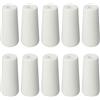 Lahviuu Pomelli Per Cordini In Legno 10 Pezzi Pomelli per Tendaggi Cordino Accessori per Tende Interni,Bianco