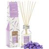 Hassett Green London Diffusore di Fragranza Just Lavender 100ml - Profumo per Ambienti Interni a Lunga Durata con 8 Canne in Rattan, Perfetto per Regali e Occasioni Speciali