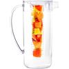 Youngever 2L Caraffa Acqua, Brocca di Plastica Con Coperchio, Caraffa con Filtro, Brocca di Plastica Chiara Grande per Tè Freddo, Sangria, Limonata e Altro