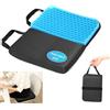 shockassist Cuscino Gel per Sedia, Pieghevole Cuscino Antidecubito per Sedia 40 * 30 * 2.5cm portatile Cuscino Fresco, Traspirante e Lavabile Cuscino per Auto/Ufficio/Casa/Sedia a Rotelle