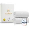 AL IHRAM Ihram da uomo per Umrah e Hajj - 1300 g - Morbido e delicato sulla pelle - Non assorbe gli odori e non provoca sfregamenti
