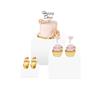 xtemtoamz Alzate per Buffet in Acrilico, Set di 3 Rialzi per Buffet, Alzatine per Buffet per Stand Wedding Espositori Decorazioni per Alimenti per Dessert, Profumi, 12.6×12.6×7.6cm,10×10×5.1cm,7.6×7.6×2.5cm