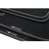 teileplus24 EF204-FBA Tappetini Exclusive-Line Design per Volkswagen Passat B6 3C B7 2005-2014 con Cucitura Decorativa
