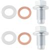 Briny River 2x Bullone Per Tappo Di Scarico Dell'olio Per Auto M12x1,25 90341-12032 Compatibile Con Citroen C1 Compatibile Con Peugeot 107/108 6822.ER