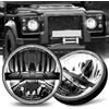 BraveWAY 7 Pollici Led Faro 60W 12000LM, 2 fari Led Wrangler JK, Dot Approvato Hi Lo Beam, Cavo H4-H13 Compatibile con Wrangler JK TJ LJ CJ Hummber H1 H2, Plug and Play