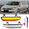 POPMOTORZ LED Indicatori di Direzione Specchietto Retrovisore, Frecce LED Specchietto con Canbus per VW Golf 5 GTI MK5 EOS J-etta MK5 Passat B5.5/B6 Shara-n Superb B5, 2 Pezzi