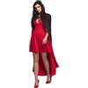 Boland 96940 - Mantello da vampiro con colletto, 2 in 1, mantello reversibile, nero o rosso, lunghezza 170 cm, coprispalle, costume, carnevale, festa a tema, Halloween