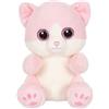 Gipsy Toys - Peluche - gatto rosa 23 cm - rosso ruggine - peluche dolce e coccoloso - compagno morbido - giocattolo di qualità.