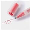 Muji - Set di 3 penne a sfera con inchiostro gel, tipo a tappo, colore: rosso, 0,38 mm