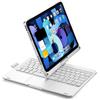 Kaidisen Tastiera Girevole a 360 Gradi per iPad Air 11 M3/M2/Air 4a/5a generazione/Pro 11 4a/3a/2a/1a generazione con Touchpad 7 Colori Retroilluminato Pieghevole Tastiera Retroilluminata, Argento