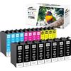 Starlet24 20x cartucce T1301-T1304 compatibili con Epson T1301 T1302 T1303 T1304 per Stylus SX525WD SX535WD SX620FW Office B42WD BX925FWD BX635FWD Workforce WF-3520DWF WF-7525 WF-7015