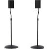 Sanus Supporto per altoparlante regolabile in altezza, si estende da 71,1 cm a 96,5 cm, contiene altoparlanti satellitari e piccoli da scaffale (ad esempio Bose, Harmon Kardon, Polk, JBL, KEF, Nero
