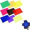 Miayical Set 9 Filtri Colorati Trasparenti A4 per Fotografia e Fari LED - Fogli Acetato Colorati 29,7x21 cm, Sovrapponibili per Correzione Colore, Effetti Creativi e Giochi di Luce