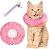 MLPKOI Collare Protettivo Gatto & Giochi per Gatti, Collare Elisabettiano Gattoo, Animali Domestici Morbido Anti Morso Collaree, Collarino Gatto per Dopo Chirurgia, Leccatura Anti-morso, per Cani
