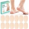 Welnove Moleskin Adhesive Pads for Feet,Blister Bandages for Feet, Moleskin Tape, Moleskin Padding, Mole Skin Patch for Feet Heels, Skin Tape Stickers for Feet - Beige, Rectangle, 20 Count