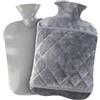 MHwan Borsa Acqua Calda, Grande da 2L, Peluche, Morbida e Soffice, Borsa dell'Acqua Calda in PVC Antideflagrante e a Prova di Perdite per Bambini e Adulti, Isolamento Resistente e di Lunga Durata