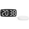 MeevrgR Sveglia digitale intelligente con ampio display a LED verde, luminosità regolabile, snooze e vibrazione, alimentato tramite USB, orologio da comodino da viaggio per camera da letto e uso