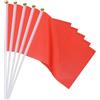 PATIKIL 25pz Mini Bandierine, Bandiere Rosse da Gioco Bandiere Rosse Solide Piccole Mini Bandierine Su Bastone, Decorazioni per Feste per Giochi, Compleanni, Carnevale