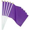 PATIKIL Mini Bandierine Viola con Bastone Bandiere Gioco 25pz