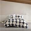 Marimekko - Set copripiumino per letto king size, in cotone biologico con federe abbinate, decorazione per la casa audace e moderna, certificato GOTS (Kivet Grey, king size)