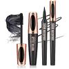 MKNZOME Mascara e Eyeliner, MKNZOME Nero Mascara Volume Eyeliner Liquido Waterproof Mascara Volumizzante e Allungante Lunga Durata Set Trucchi per Halloween, Natale, Compleanno festa