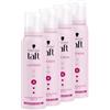TAFT Schwarzkopf Taffettà ricci resistenti alla schiuma (4 x 150 ml), grado di tenuta 3, schiuma per capelli per ricci di lunga durata, formula vegana *