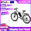 KOOLUX X15 Adulto Fuoristrada Ebike 500W Motore 48V 15.6Ah Batteria Rimovibile 26 Pollici Pneumatico Bicicletta Elettrica Mountain Bici Elettrica - Black Blue