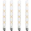 karedle oard Lampadina T30-300, LED a filamento E27，8W sostituisce 80W, caldo 2700K, vetro stile rustico chiaro, non dimmerabile, 4 pezzi