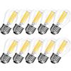 LangPlus+ Lampadina LED E27, Lampadine Globo G45, 6W, Equivalente 60W, Mini Lampade Globo E27, Bianco Caldo 2700K, Lampadina Filamento LED per Lampadari, Confezione da 10