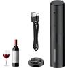 Pawfly Apri bottiglie Elettrico Ricaricabile con Tagliafoglio Cavatappi Automatico Ricarica USB-C con Luce LED Apribottiglie Vino per Casa Bar Ristorante Feste Matrimoni