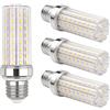 SCNNC Lampadina LED Mais E27 15W, 220-240V, 2000LM Bianco Freddo 6000K, Non Dimmerabile, 120W~150W Equivalenti Incandescenza, E27 LED Mais per Lampada da Parete, Lampada da Scrivania, Confezione da 4