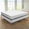 PARAMAISON Topper Memory Foam Matrimoniale 160x190cm, Topper Matrimoniale Ortopedico Antiacaro Anallergico Sfoderabile | Alto 5 cm