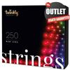 TWINKLY Luci di Natale LED RGB BT+Wifi Controllabili e Personalizzabili con APP SMARTPHONE KIT 250 LED Prolungabili