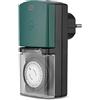 REV Timer meccanico IP44 nero-verde | 3680 W - 48 volte/giorno, 30 min