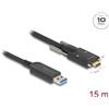Delock Cavo ottico attivo USB 10 Gbps Tipo A maschio a Tipo C maschio da 15 m
