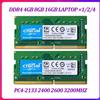 Crucial 8GB 16GB DDR4 2133 2400 2666 3200 MHz RAM SODIMM per laptop Nuovo 260Pin