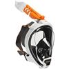 OCEAN REEF - Aria QR+ Maschera Snorkeling Integrale a Rilascio Rapido con Boccaglio - Visione Subacquea a 180 Gradi e Meccanismo Quick Release - 8 Colori e 3 Taglie - Colore Nero - Taglia L/XL
