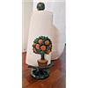 poreta scottex in ghisa laccato decoro albero frutta h cm 38 x 17