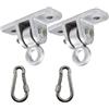 2 Pair 1 Ton Capacità Altalena Appendiabiti Gancio, heavy Duty Altalena Ganci