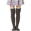Edhomenn Calze alte da donna sopra il ginocchio calze a treccia calzini lunghi invernali scaldamuscoli, Aa-grigio scuro, Etichettalia unica