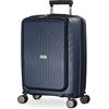 Hauptstadtkoffer TXL - Bagaglio a mano 55 x 40 x 23 cm con scomparto per laptop, TSA, Trolley rigido a guscio, Valigia a rotelle, 4 ruote doppie, 55 cm, 40 L, Blu scuro