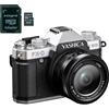 Yashica FX-D 100 silver + scheda MicroSD + kit accessori - Garanzia Fowa Italia 2 anni