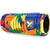 TriggerPoint GRID Foam Roller - Schiuma a densità multipla, compressione ferma per recupero muscolare, massaggio pre/post allenamento, nucleo cavo, fidato dai professionisti, Arcobaleno
