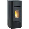 EXTRAFLAME Stufa a pellet canalizzata Mariella Plus Nero - 001294852
