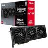 ASUS PRIME AMD RX 9070 XT OC Edition, Scheda Grafica 16 GB GDDR6, 256 Bit, PCIe 5.0, 1 HDMI 2.1, 3 DisplayPort 2.1, Software GPU Tweak III, Nero, PRIME-RX9070XT-O16G