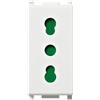Vimar Plana Presa Bipasso 10/16A 14203 - Sicura, Elegante e Adatta per Installazione IP20