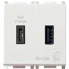 Vimar Plana USB A+C 5V 2,4A 1 Modulo Bianco - Doppia Uscita per Caricamento Elettronici (SKU: 14295.AC)