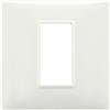 VIMAR Placca Vimar Plana 1 Modulo Avorio 14641.02 - Design Elegante, Certificata Senza Alogeni