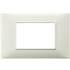Vimar Plana Placca 3 Moduli Avorio - Codice SKU 14653.02, Tecnopolimero Resistente e Design Elegante